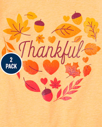 Girls Harvest Graphic Tee 2-Pack