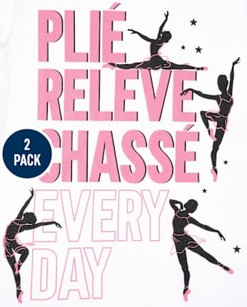 Girls Dance Graphic Tee 2-Pack