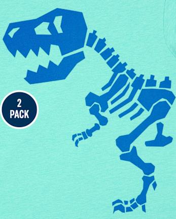 Baby And Toddler Boys Dino Graphic Tee 2-Pack