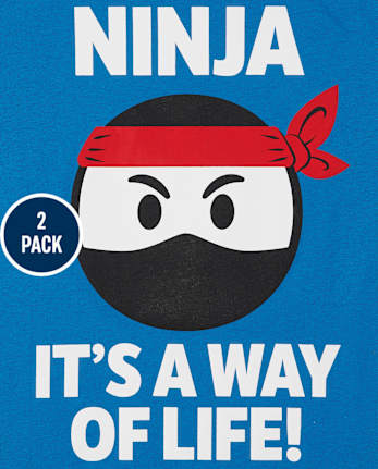 Boys Ninja Graphic Tee 2-Pack