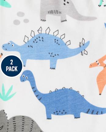 Baby Boys Dino Pants 2-Pack