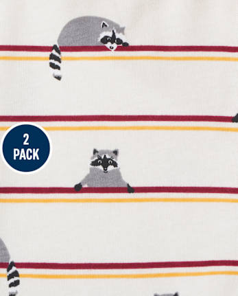 Pack de 2 pantalones de mapache para bebé niño