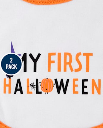 Baby First Halloween Bib 2-Pack