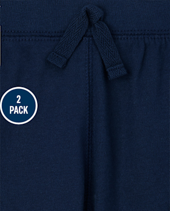 Baby Boys Side Stripe Pants 2-Pack