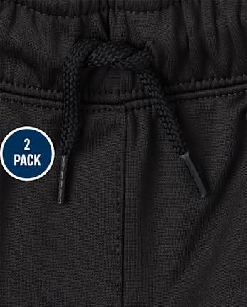 Boys Moisture Wicking Fleece Pants 2-Pack