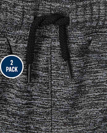 Boys Moisture Wicking Fleece Pants 2-Pack