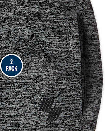 Boys Moisture Wicking Fleece Pants 2-Pack