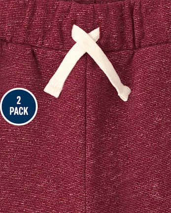 Pack de 2 pantalones jogger de vellón Marled para niños