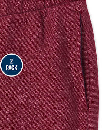Pack de 2 pantalones jogger de vellón Marled para niños