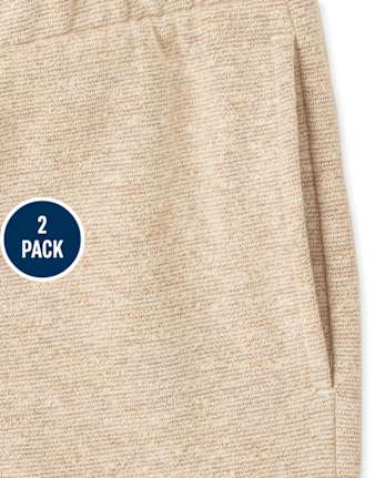 Pack de 2 pantalones jogger de vellón Marled para niños