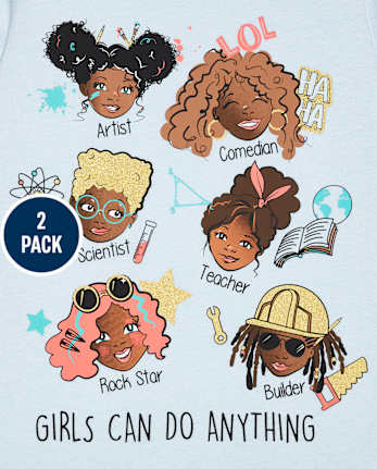 Girls Girls Graphic Tee 2-Pack