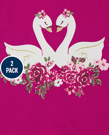 Toddler Girls Floral Top 2-Pack
