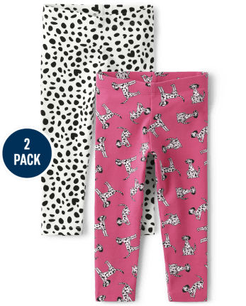 Toddler Girls Print Leggings 2-Pack