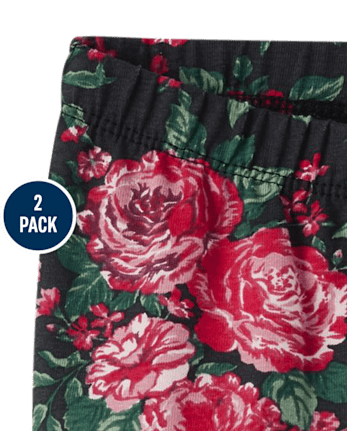 Lot de 2 pantalons tutu à fleurs pour bébé fille