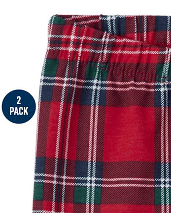 Baby Girls Plaid Tutu Pants 2-Pack