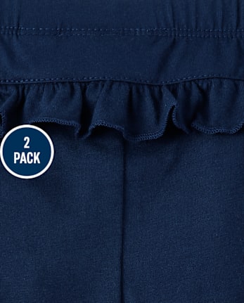 Baby Girls Floral Ruffle Pants 2-Pack