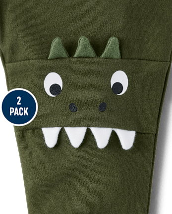 Lot de 2 pantalons Dino pour bébé garçon
