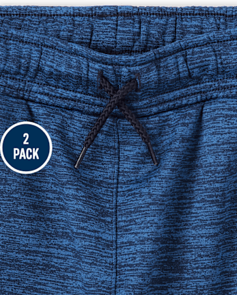 Boys Side Stripe Performance Jogger Pants 2-Pack