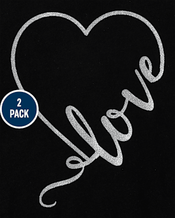 Girls Love High Low Top Lot de 2