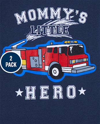 Lot de 2 pyjamas ajustés en coton pour bébé et tout-petit garçon