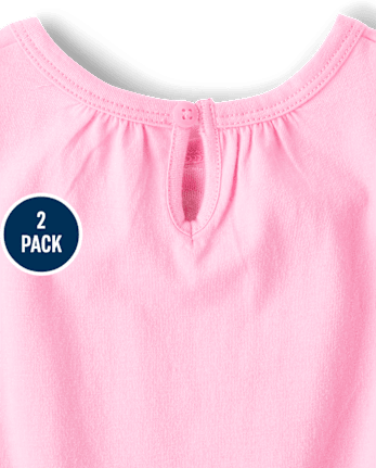 Pack de 2 mamelucos florales para bebé niña