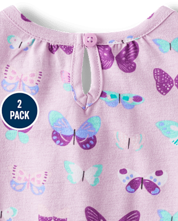 Baby Girls Floral Romper 2-Pack