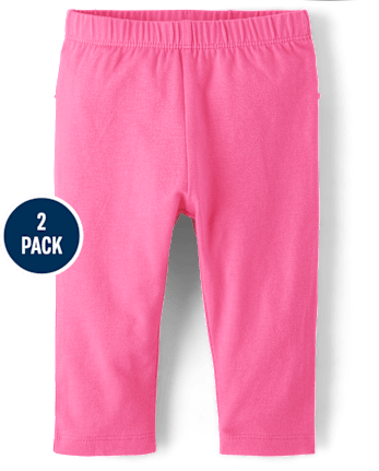 Lot de 2 pantalons à volants à fleurs pour bébé fille