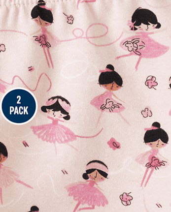 Baby Girls Ballerina Tutu Pants 2-Pack