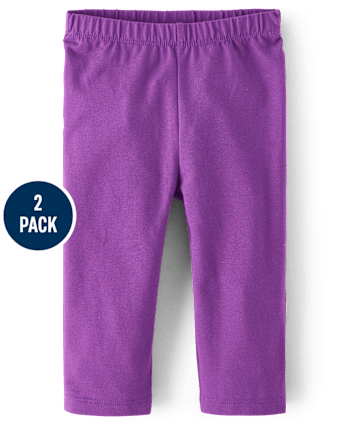 Pack de 2 pantalones con volante de mariposa para bebé niña
