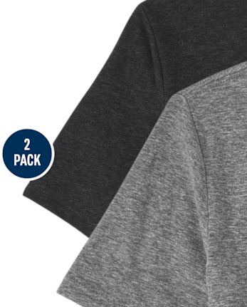 Lot de 2 hauts à col en V pour garçon