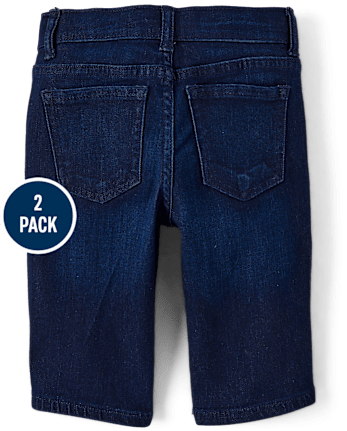 Girls Denim Skimmer Shorts 2-Pack