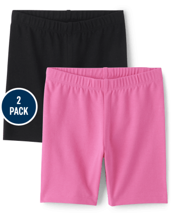 Toddler Girls Bike Shorts 2-Pack