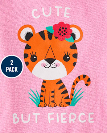 Baby And Toddler Girls Sassy Graphic Tee 2-Pack