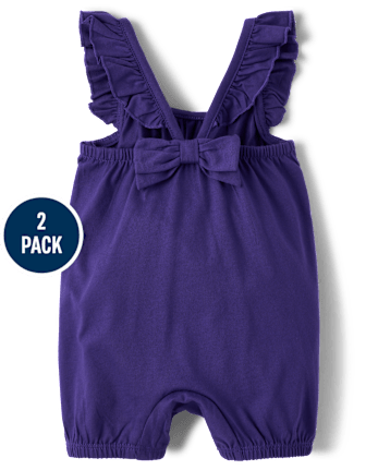 Pack de 2 mamelucos florales para bebé niña
