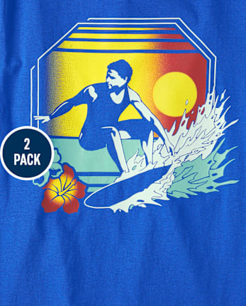 Boys Beach Vibes Graphic Tee 2-Pack