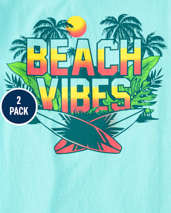 Boys Beach Vibes Graphic Tee 2-Pack