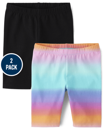Pack de 2 shorts ciclistas estampados para niñas