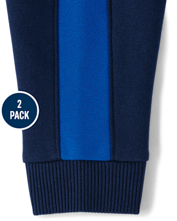 Baby And Toddler Boys Truck Fleece Jogger Pants 2-Pack