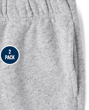 Boys Fleece Jogger Pants 2-Pack