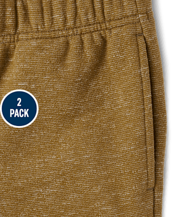 Boys Fleece Jogger Pants 2-Pack