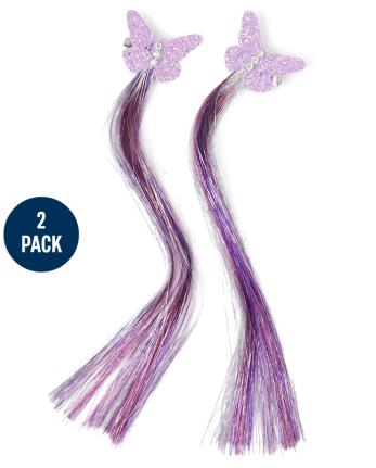 Butterfly Hair Clips w/ Hair Extension Butterfly Hair Clips w/ Hair Extension