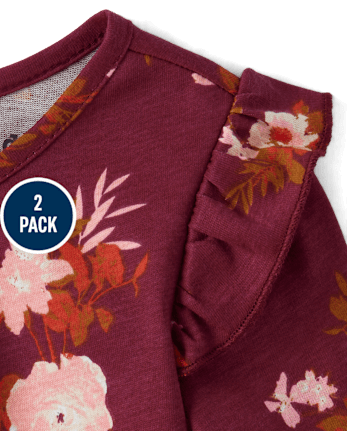 Baby Girls Floral Romper 2-Pack