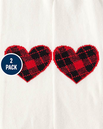 Toddler Girls Christmas Fairisle Tights 2-Pack