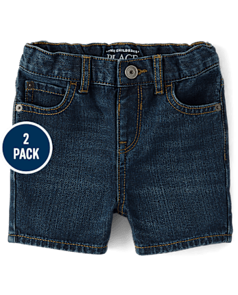 Baby And Toddler Boys Denim Shorts 2-Pack