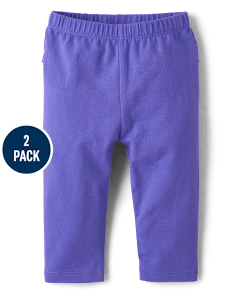 bébés filles Dino Ruffle Leggings 2-Pack
