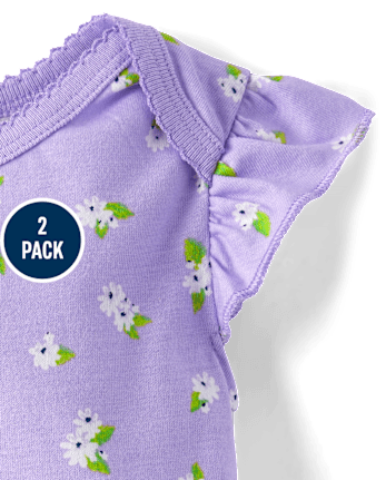 Baby Girls Little Princess Tutu Bodysuit 2-Pack