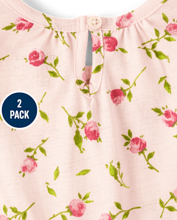 Baby Girls Floral Romper 2-Pack