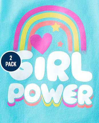 bébé et tout-petit, fille Positivity T-shirt imprimé 2-Pack