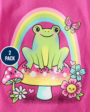 bébé et tout-petit, fille Kindness T-shirt imprimé 2-Pack