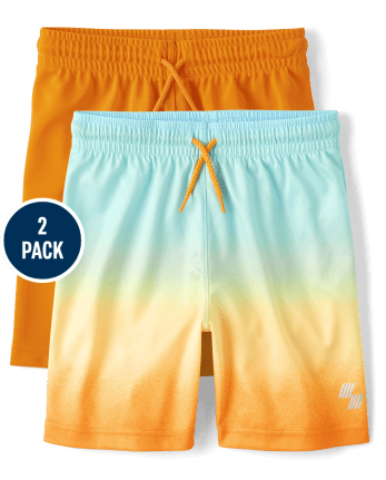 Boys Print Performance Basketball Shorts 2-Pack